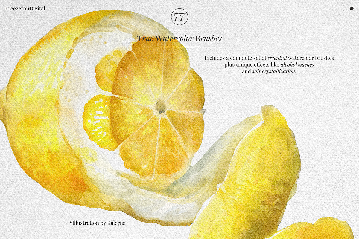 True Watercolor Procreate Brushes, a Brush Add-On by Freezerondigital (Photo 15 of 17)