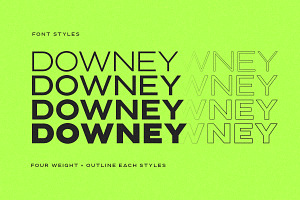 Downey - Powerful Wide Sans