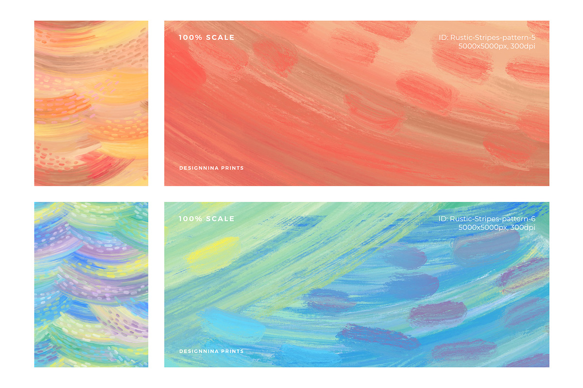 Rustic Stripes Seamless Patterns, a Pattern Graphic by Designnina Shop (Photo 11 of 12)