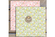 Princess Cat Digital Paper Clipart, a Pattern Graphic by JennyL Designs (Thumbnail 7 of 7)