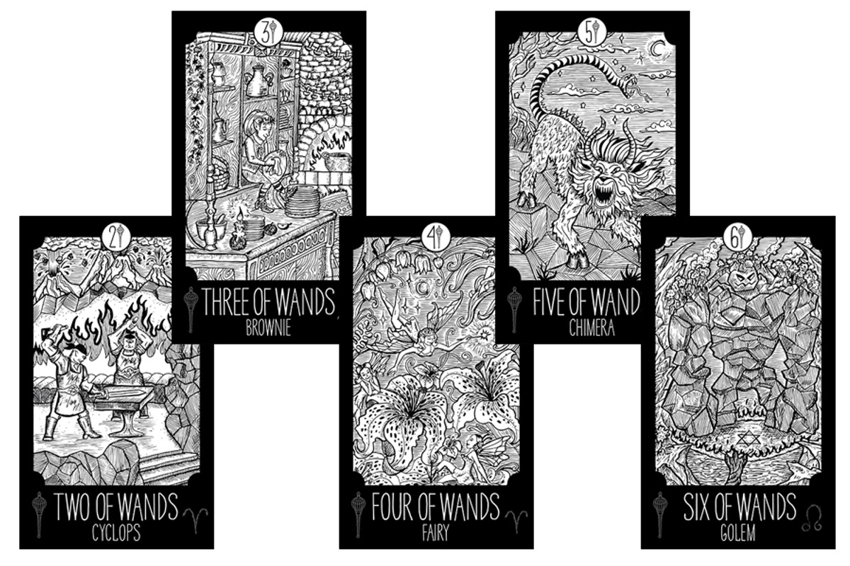 Fantasy Tarot cards, a Decorative Illustration by Samiramay (Photo 14 of 15)