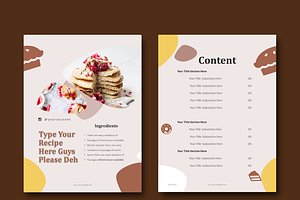 RecipeBook Template Cookbook Keynote