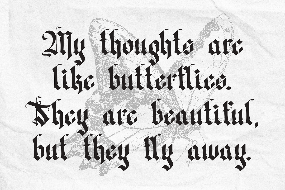 Zhatend Sildyer - Blackletter Font, a Blackletter Font by Randi Irvan | Rvandtype (Photo 7 of 11)