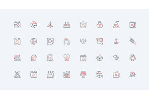 Eco friendly technology icons, an Illustration by Lemberg Vector