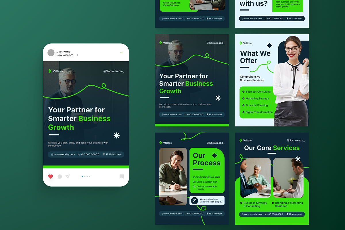Business Service Instagram Post, a Social Media Template by Annora Studio (Photo 6 of 6)