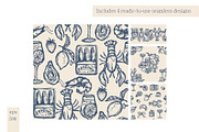 Mediterranean Mood - Line Collection, a Food Illustration by Svitlana Kharchuk (Thumbnail 11 of 12)