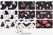 70 purple Halloween seamless pattern, a Pattern Graphic by Poppy Lane Studio (Thumbnail 7 of 10)
