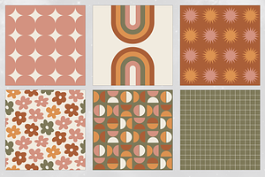 Cozy Vintage Seamless Pattern Set