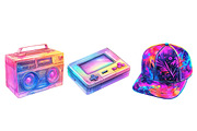 90s Neon Retro Clipart Bundle, an Illustration by Daily.Designs (Thumbnail 3 of 3)