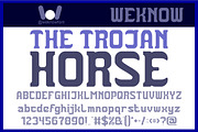 The Trojan Horse font, a Serif Font by weknow (Thumbnail 1 of 8)
