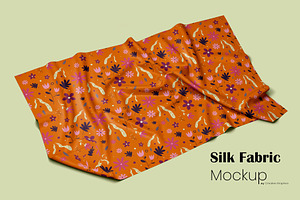 Realistic Silk Fabric Mockup