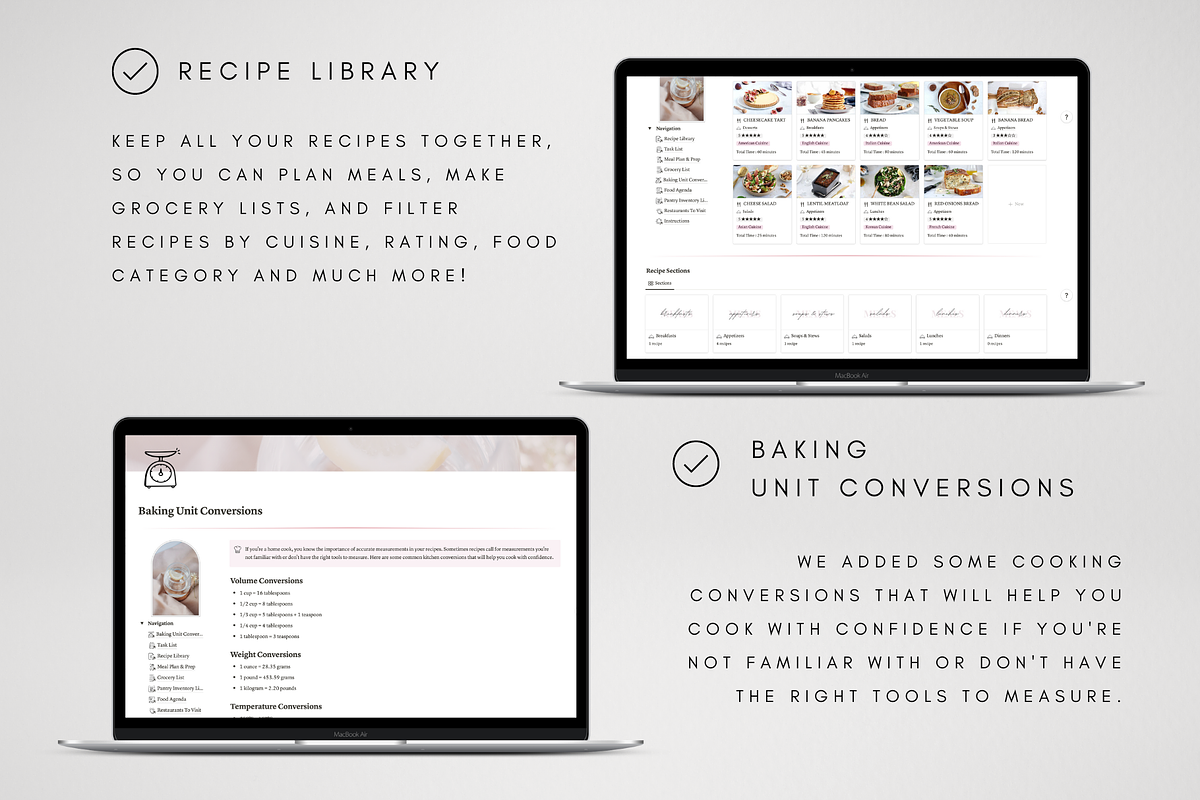 Meal & Nutrition Tracker for Notion, a Templates & Theme by BRANDcontent (Photo 6 of 8)