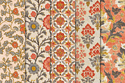Bohemian Floral Scrapbooking Papers, a Pattern Graphic by Maishop (Thumbnail 3 of 4)