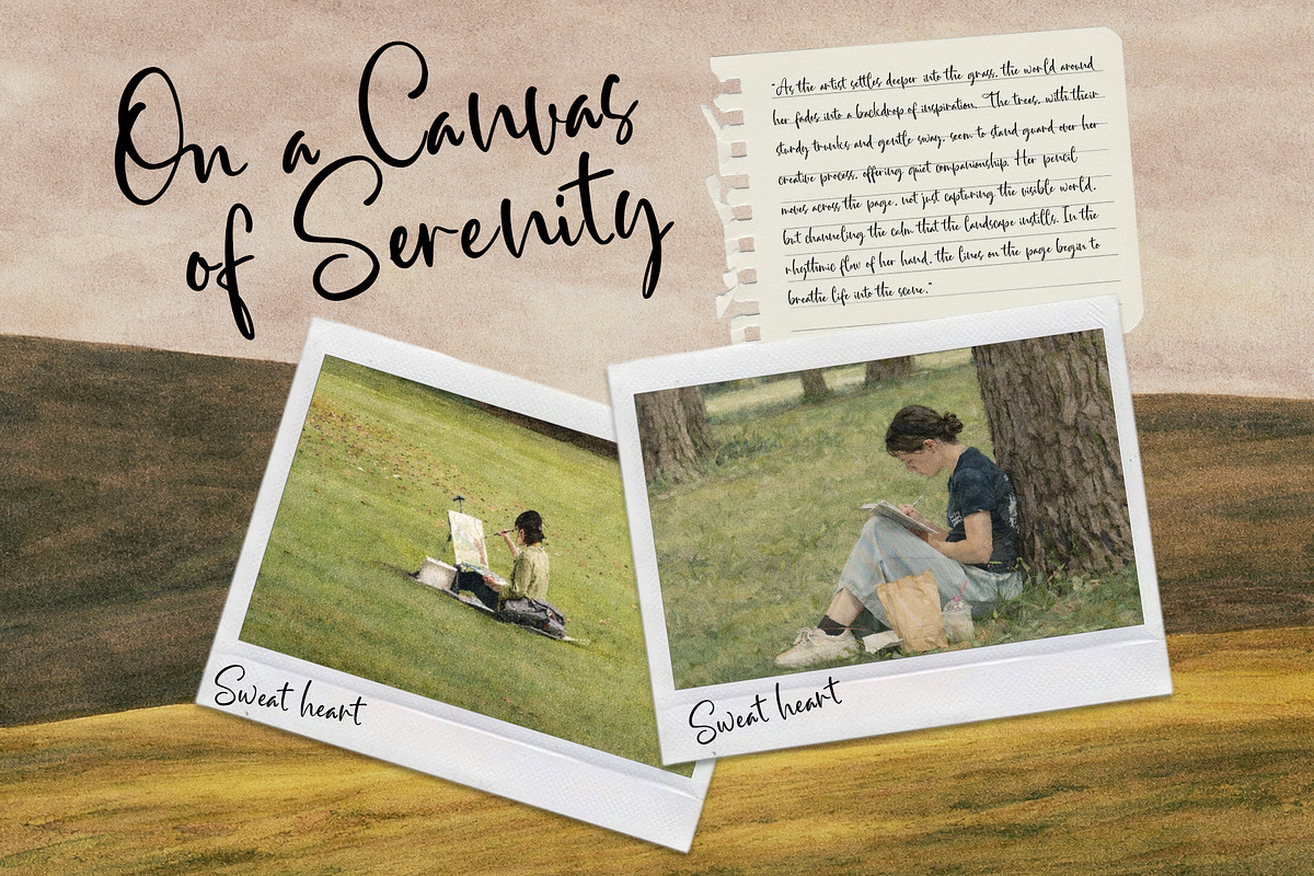 Mains Douces - Handwritten Script, a Script Font by Inviline.co (Photo 6 of 10)