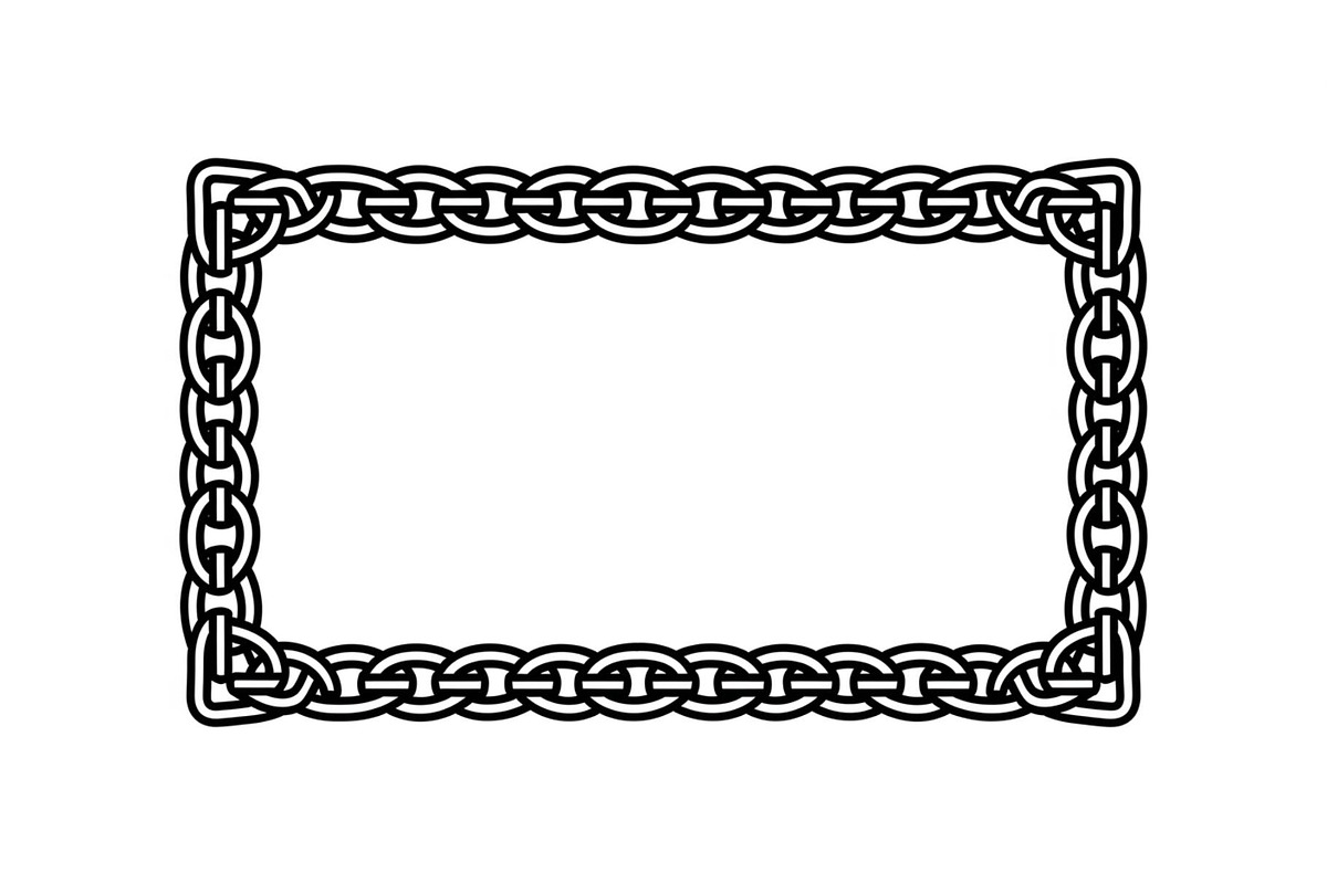 Chain Border Frame SVG Bundle, an Illustration by Designs_River (Photo 8 of 31)