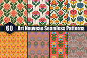 Art Nouveau Seamless Patterns, a Pattern Graphic by protabsorkar11 (Thumbnail 1 of 4)