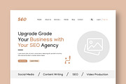 SEO Agency Wireframe UI Template, an UI Kit Template by CreativeShaper (Thumbnail 2 of 5)