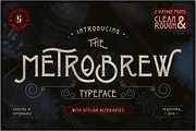 Metrobrew Vintage Typeface, a Font by Jonas Stensgaard (Thumbnail 11 of 11)