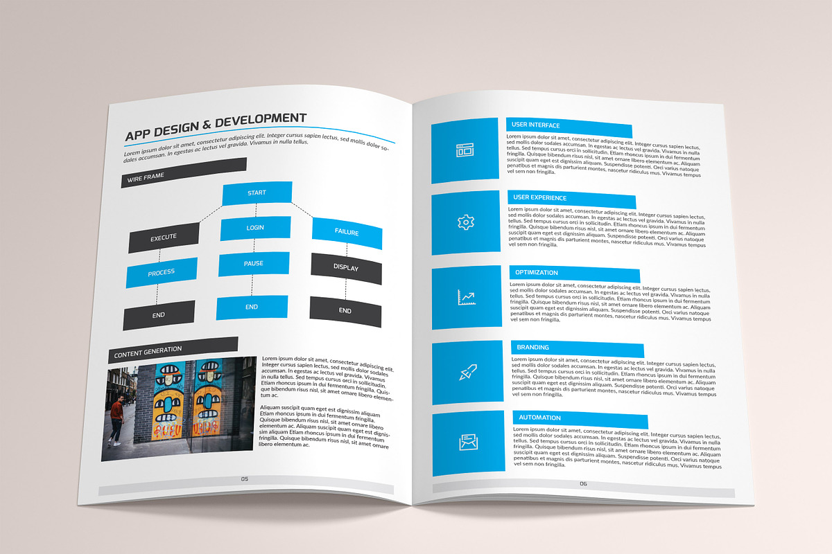 A4 Mobile App Proposal Template, a Templates & Theme by ZohairKhanLtd (Photo 4 of 5)