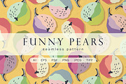 Funny pears – pattern, a Pattern Graphic by Yummy (Thumbnail 1 of 9)