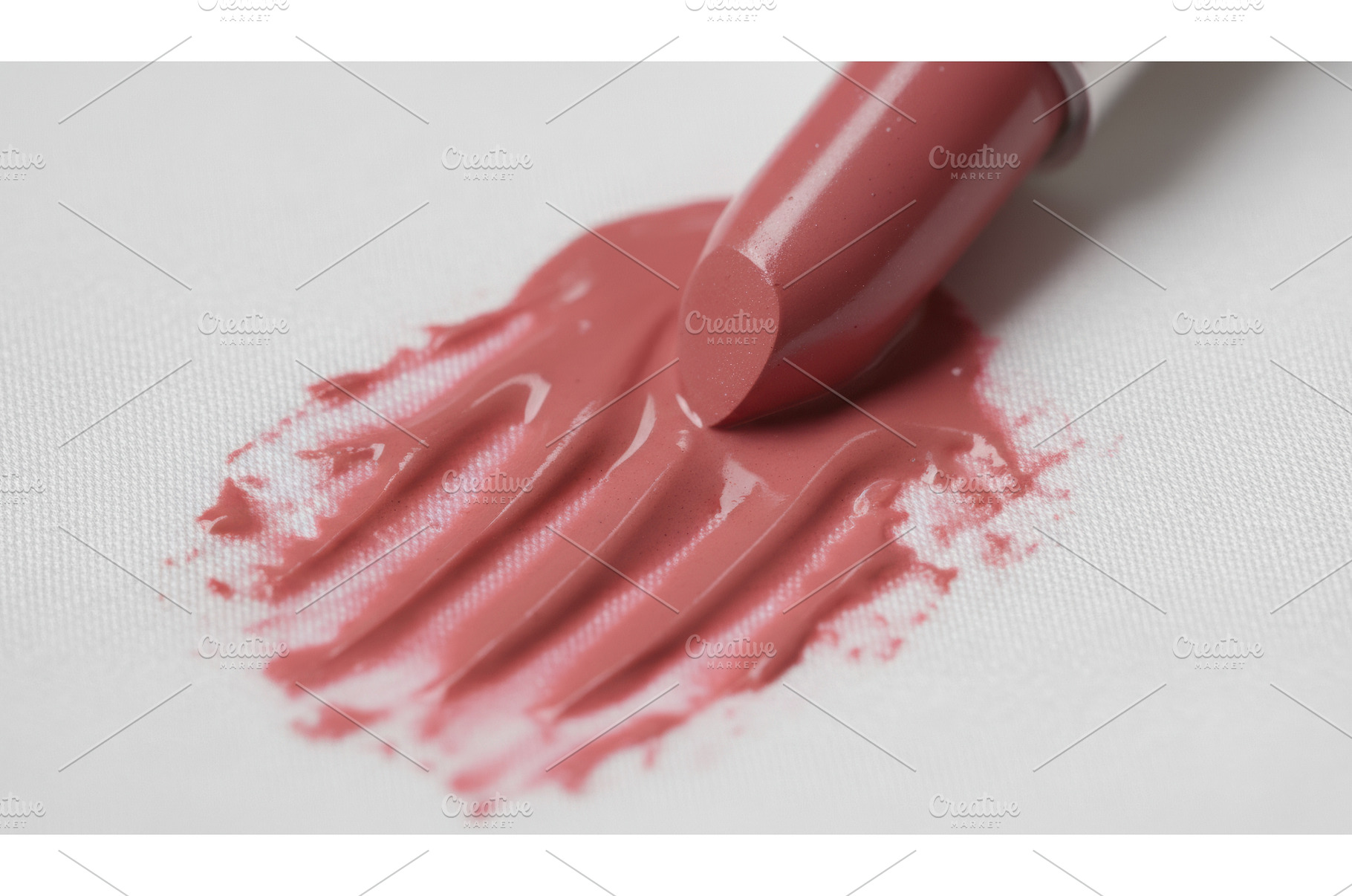 Close up of a pink nude lipstick, a Beauty & Fashion Photo by Igor Tichonow