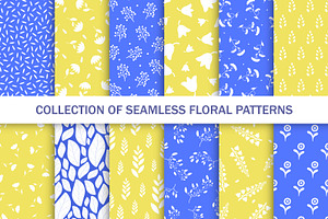 Floral bright seamless patterns, a Pattern Graphic by ExpressShop
