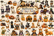 Halloween Pet Costume Clipart Bundle, an Object Graphic by Daisy Design (Thumbnail 1 of 8)