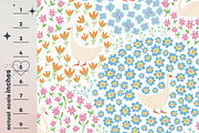 Duck and Flower Seamless Pattern Set, a Pattern Graphic by Nansirins Studio (Thumbnail 2 of 9)
