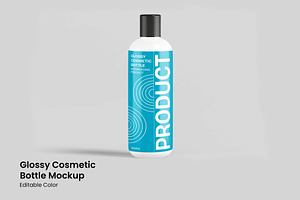 Glossy Cosmetic Bottle Mockup, a Packaging Mockup by renderstockmarket