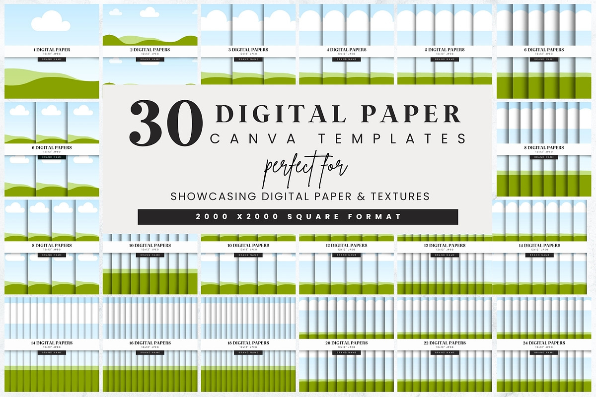 Square Canva Paper Mockup Set, a Presentation Template by illuztrate (Photo 1 of 5)