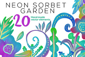 Neon Sorbet Garden