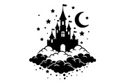 Fantasy Castle Cloud Moon Bundle, an Object Illustration by Gaye Art (Thumbnail 14 of 30)