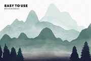 Watercolor Procreate Brushes, a Brush Add-On by Faber Co. (Thumbnail 6 of 9)