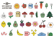 30 cute object illustrations, an Object Graphic by Mii Lab (Thumbnail 2 of 7)