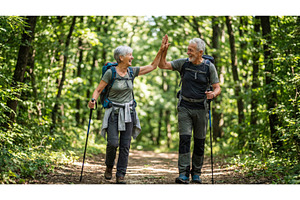 Couple Hiking Together, a Sports & Recreation Photo by CREATIVEDEF