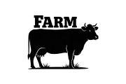 Farm Cow Silhouette Vector Bundle, an Illustration by Designs_River (Thumbnail 36 of 51)