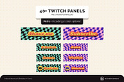 Twitch Panels - Retro Checkered, a Social Media Template by KloudCanvas (Thumbnail 1 of 3)