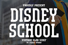 Disney School - Vintage Slab Serif