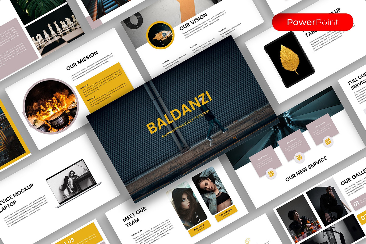 Baldanzi – Business PowerPoint, a Presentation Template by kreatifreya (Photo 1 of 5)