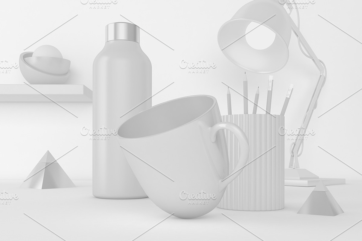 Tapered Mug Desktop Mockup, a Cups & Container Mockup by Qaleb Studio (Photo 2 of 2)