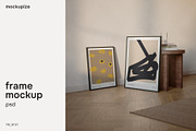 4x5 Two Frame Leaning Mockup, a Household Mockup by mockupize (Thumbnail 1 of 7)