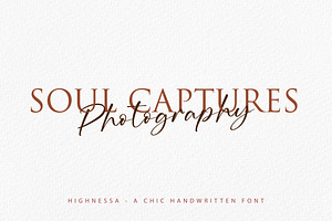 Highnessa - Chic Handwritten Font