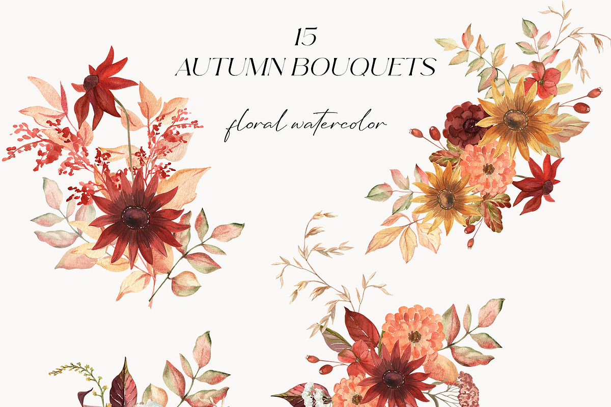 Autumn Air Delicate Fall Wildflowers, a Seasonal Illustration by Catch the Dream Art (Photo 4 of 14)