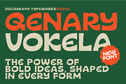 Qenary Vokela – Chunky Sans Serif, a Sans Serif Font by decographstud (Thumbnail 5 of 7)