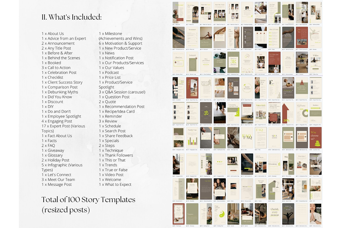 300 Yoga Social Media BUNDLE, a Social Media Template by PatternLab. (Photo 3 of 10)