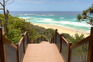 Stairs To Frenchmans Beach Stradbroke Island, a Nature Photo by THP Creative