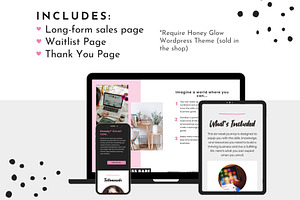 Pink Course Sales Templates