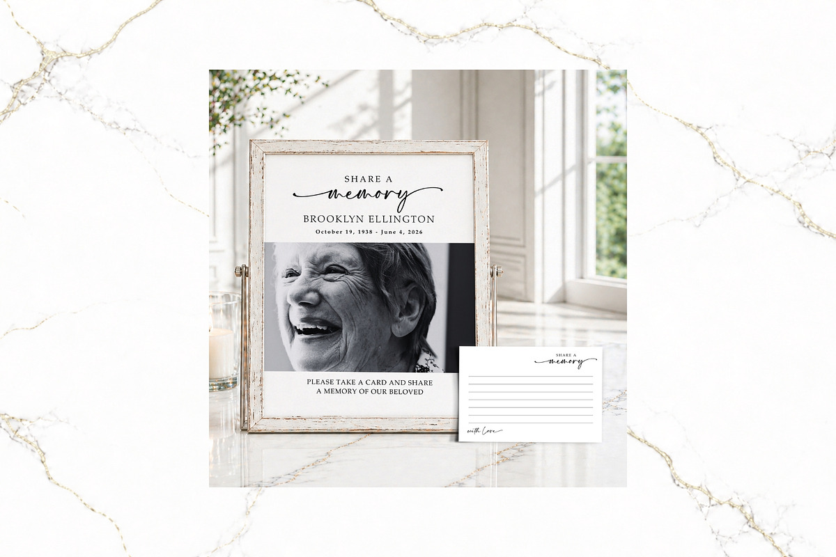 Share a Memory Sign & Card CV FR004, a Stationery Template by TyphoonStudio (Photo 1 of 7)