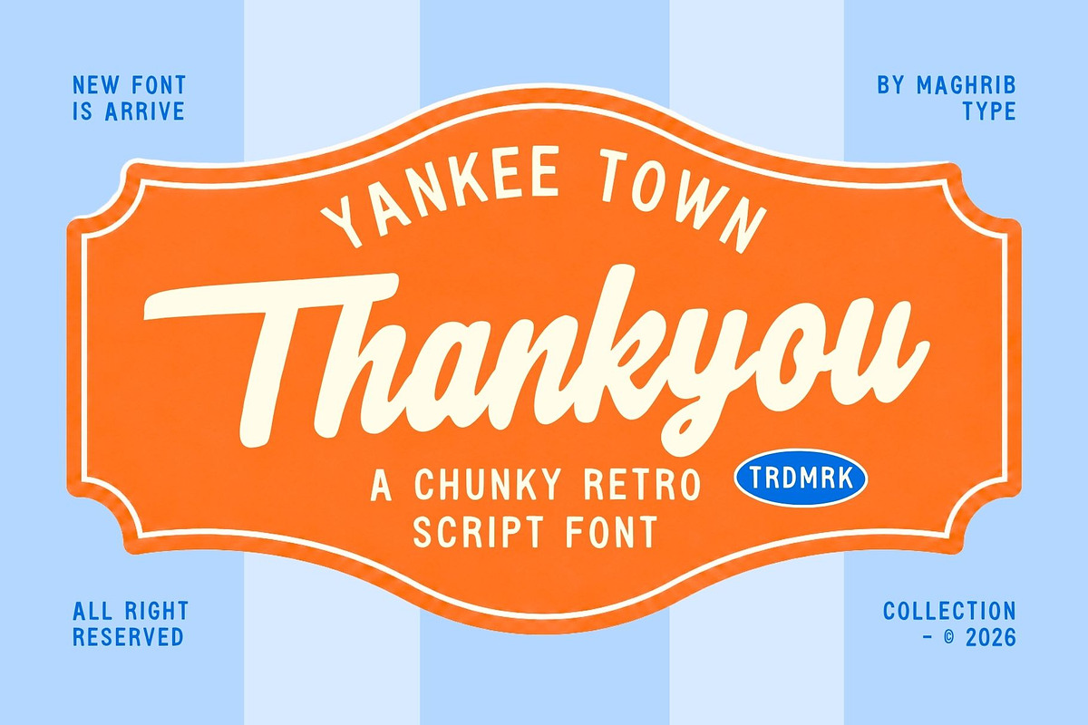 Yankee Town, a Script Font by maghrib (Photo 8 of 8)