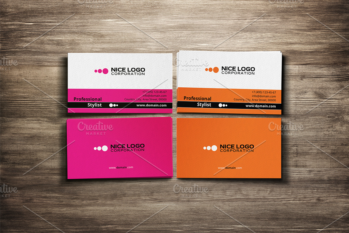 professional stylist business card, a Business Card Template by Indigo Graphic Shop (Photo 3 of 4)